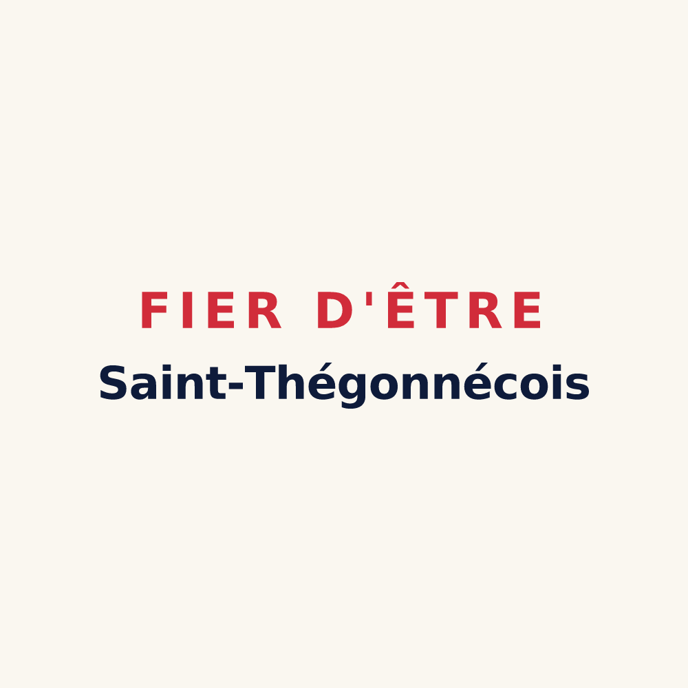 Tasse « Fier d'être Saint-Thégonnécois » — design pour Saint-Thégonnec Loc-Eguiner