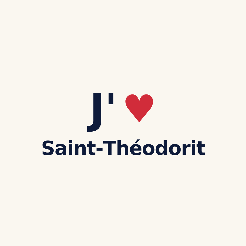 Tasse personnalisée Saint-Théodorit — design J'aime Saint-Théodorit