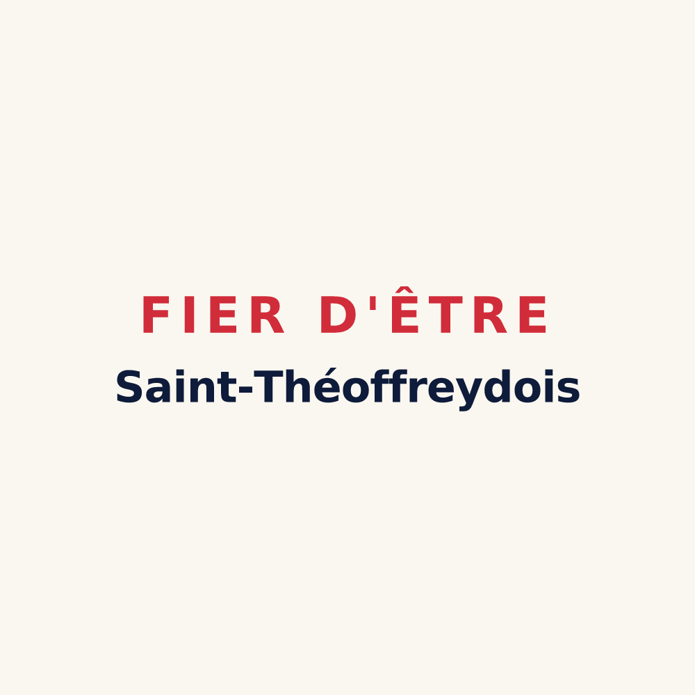 Tasse « Fier d'être Saint-Théoffreydois » — design pour Saint-Théoffrey