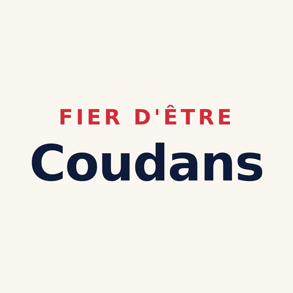 Tasse « Fier d'être Coudans » — design pour Saint-Thibaud-de-Couz