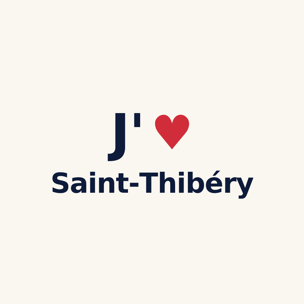 Tasse personnalisée Saint-Thibéry — design J'aime Saint-Thibéry