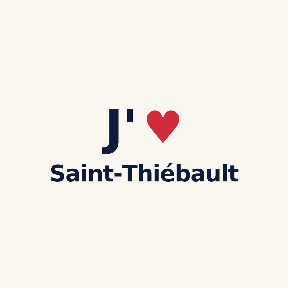 Tasse personnalisée Saint-Thiébault — design J'aime Saint-Thiébault