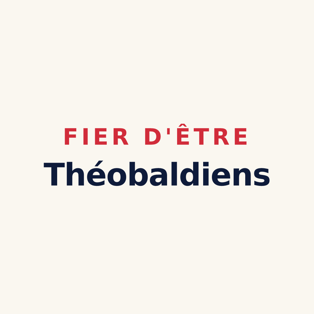 Tasse « Fier d'être Théobaldiens » — design pour Saint-Thiébault