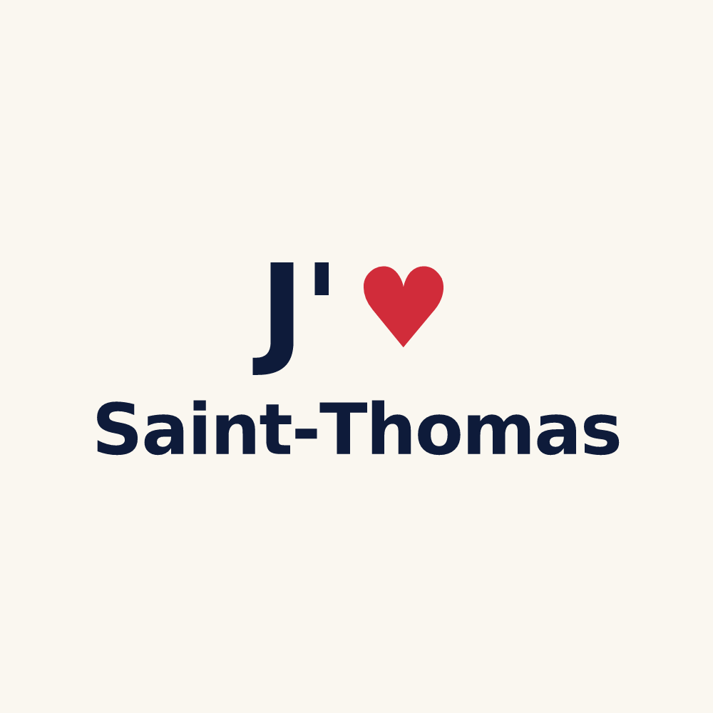 Tasse personnalisée Saint-Thomas — design J'aime Saint-Thomas