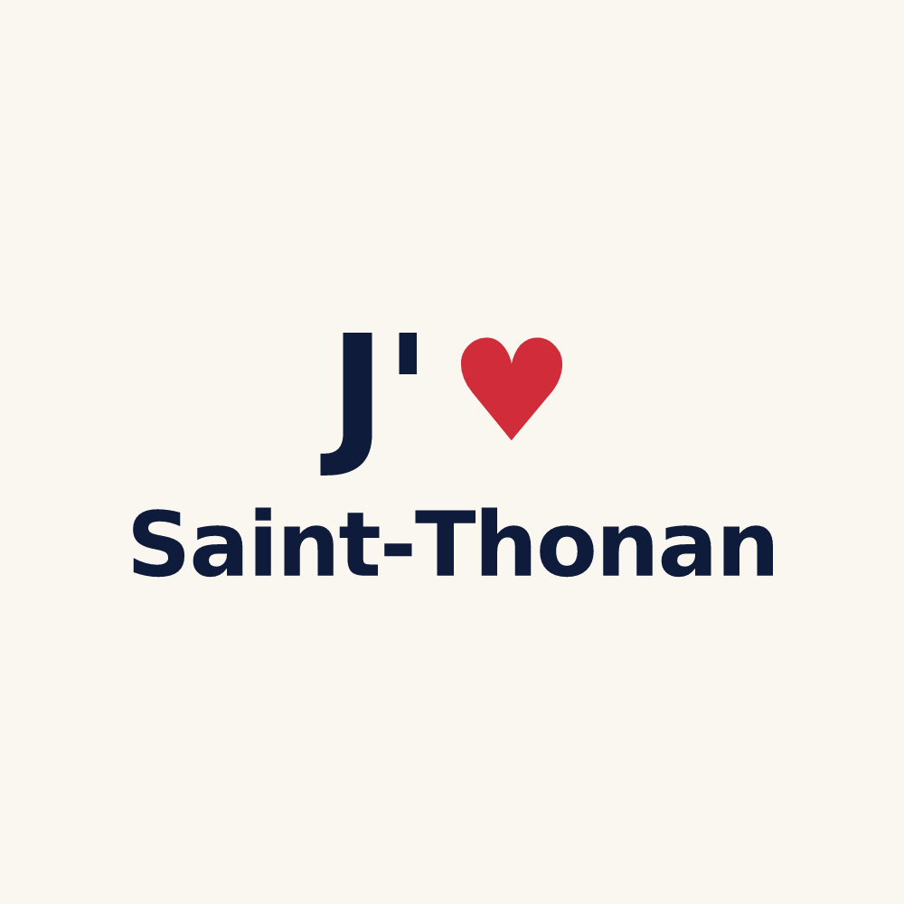 Tasse personnalisée Saint-Thonan — design J'aime Saint-Thonan