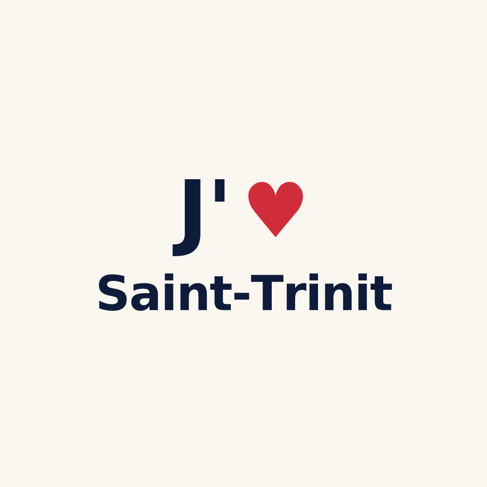 Tasse personnalisée Saint-Trinit — design J'aime Saint-Trinit