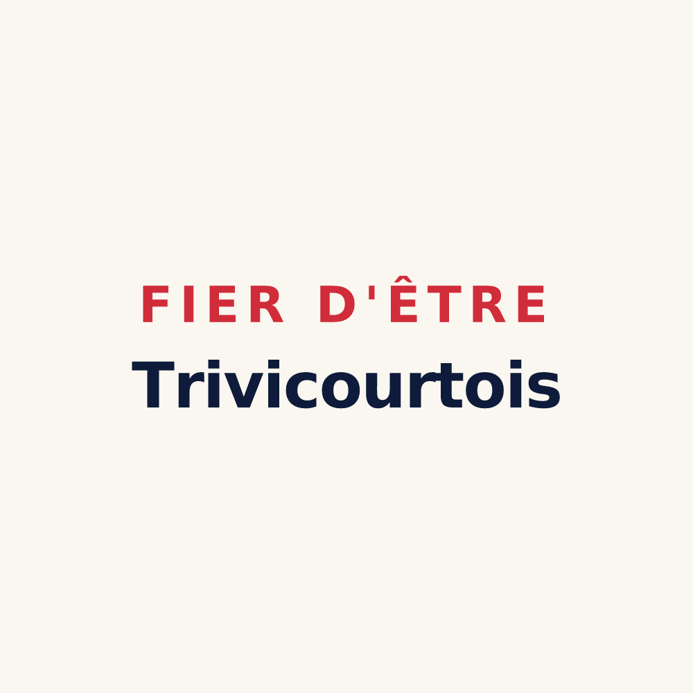 Tasse « Fier d'être Trivicourtois » — design pour Saint-Trivier-de-Courtes