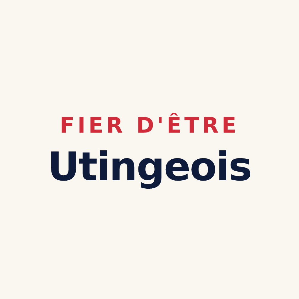 Tasse « Fier d'être Utingeois » — design pour Saint-Trivier-sur-Moignans