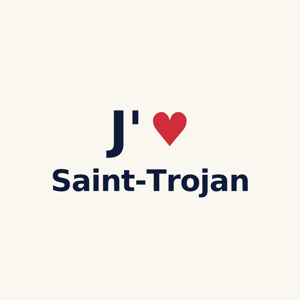 Tasse personnalisée Saint-Trojan — design J'aime Saint-Trojan