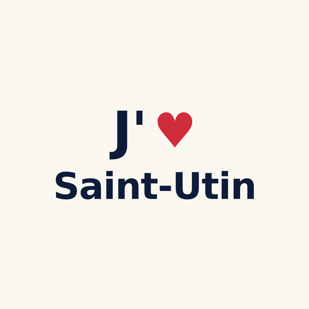 Tasse personnalisée Saint-Utin — design J'aime Saint-Utin