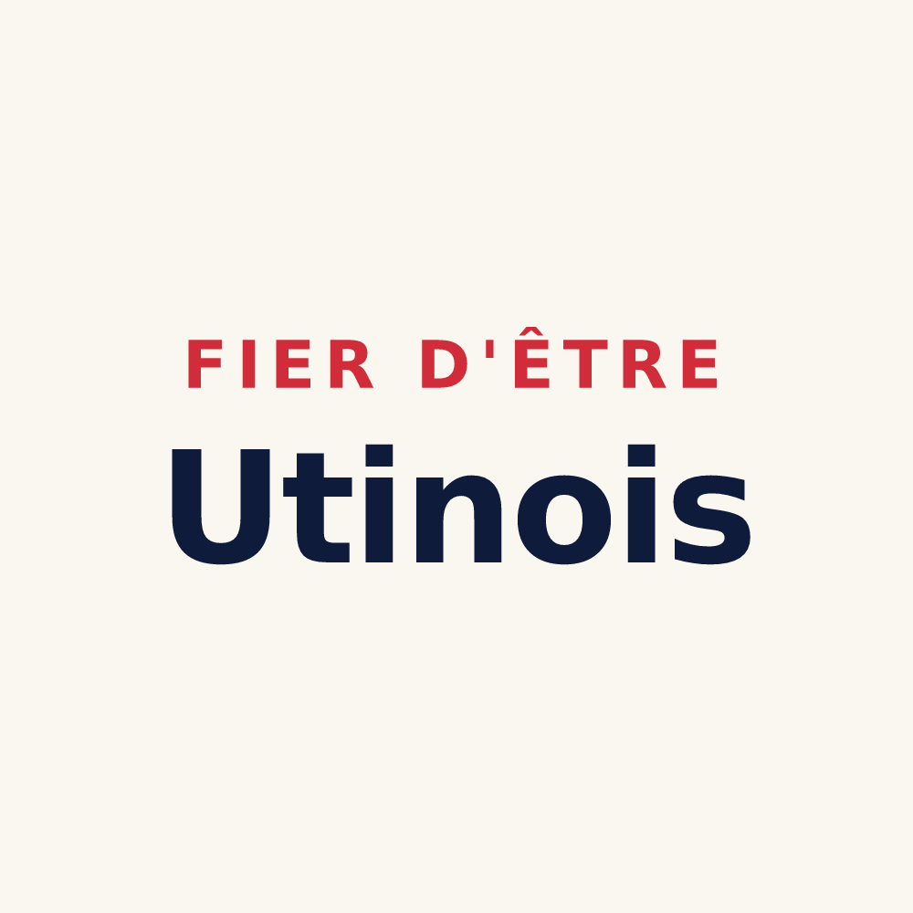Tasse « Fier d'être Utinois » — design pour Saint-Utin