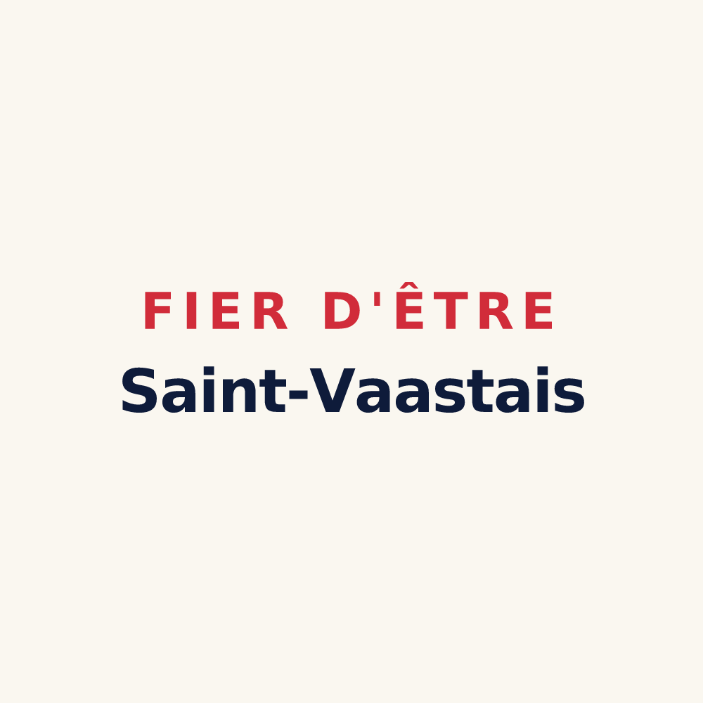 Tasse « Fier d'être Saint-Vaastais » — design pour Saint-Vaast-Dieppedalle