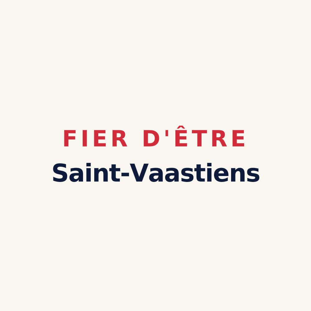 Tasse « Fier d'être Saint-Vaastiens » — design pour Saint-Vaast-lès-Mello