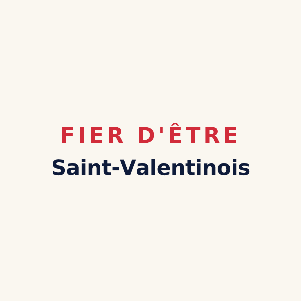 Tasse « Fier d'être Saint-Valentinois » — design pour Saint-Valentin