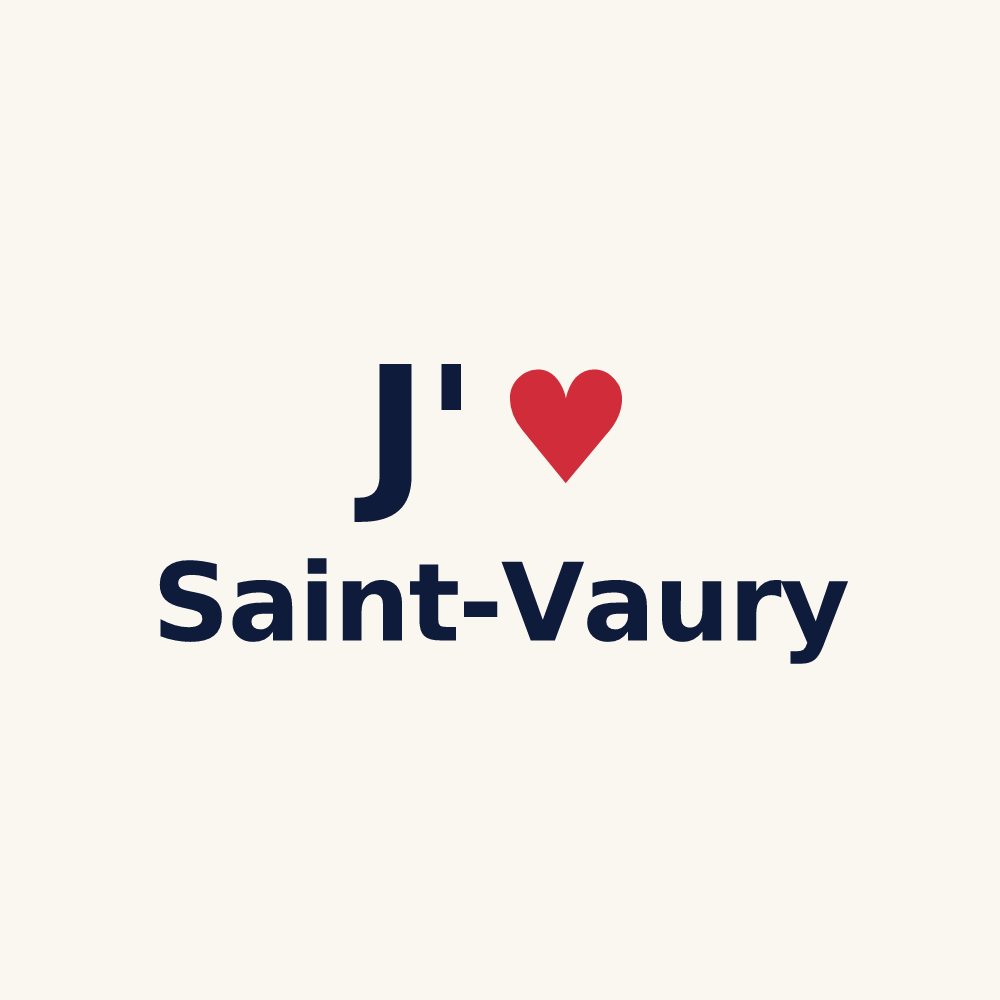 Tasse personnalisée Saint-Vaury — design J'aime Saint-Vaury