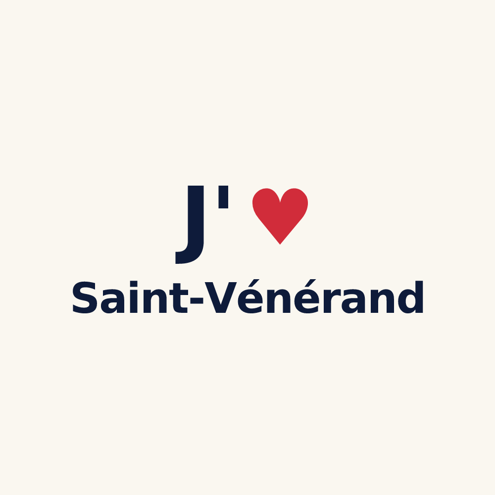 Tasse personnalisée Saint-Vénérand — design J'aime Saint-Vénérand