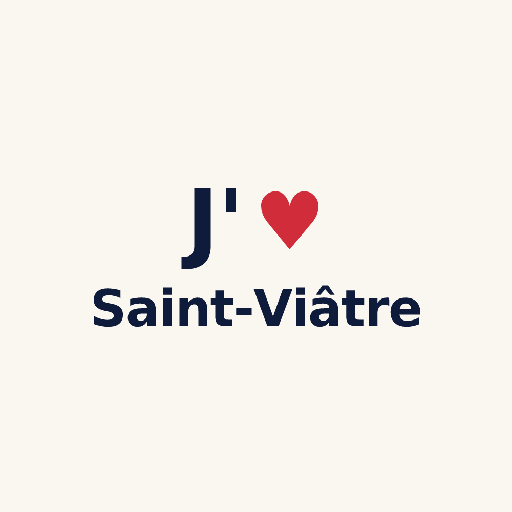 Tasse personnalisée Saint-Viâtre — design J'aime Saint-Viâtre