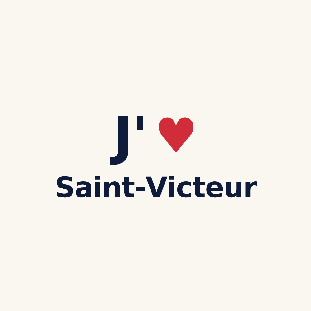 Tasse personnalisée Saint-Victeur — design J'aime Saint-Victeur