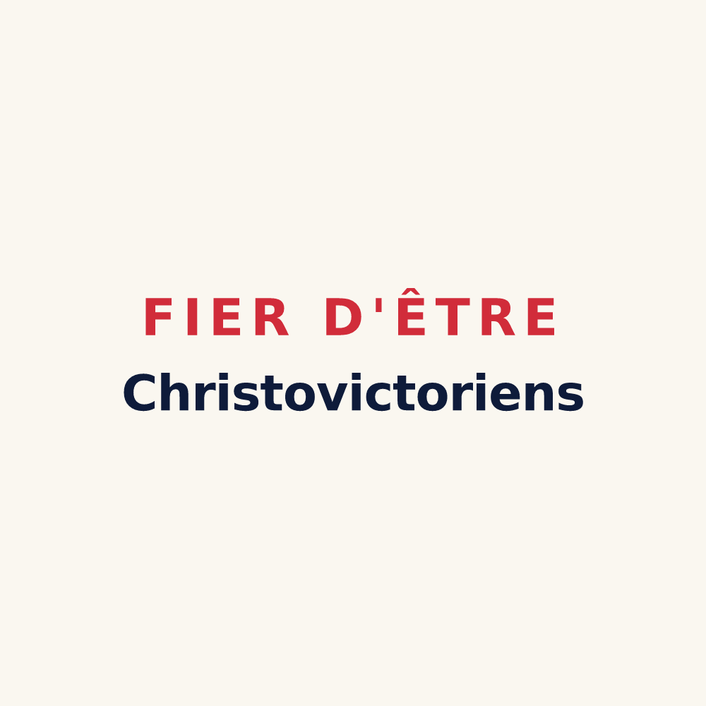 Tasse « Fier d'être Christovictoriens » — design pour Saint-Victor-de-Chrétienville