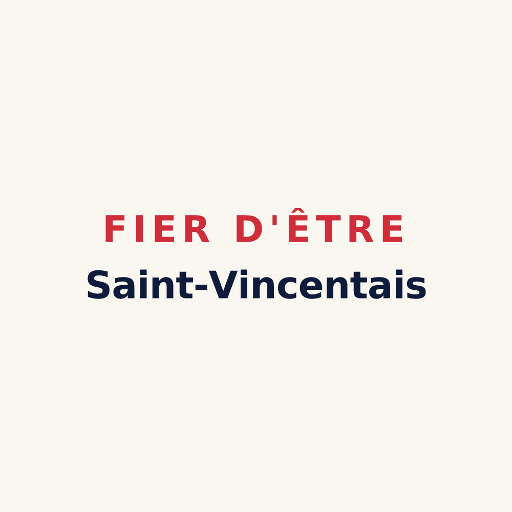 Tasse « Fier d'être Saint-Vincentais » — design pour Saint-Vincent-Cramesnil
