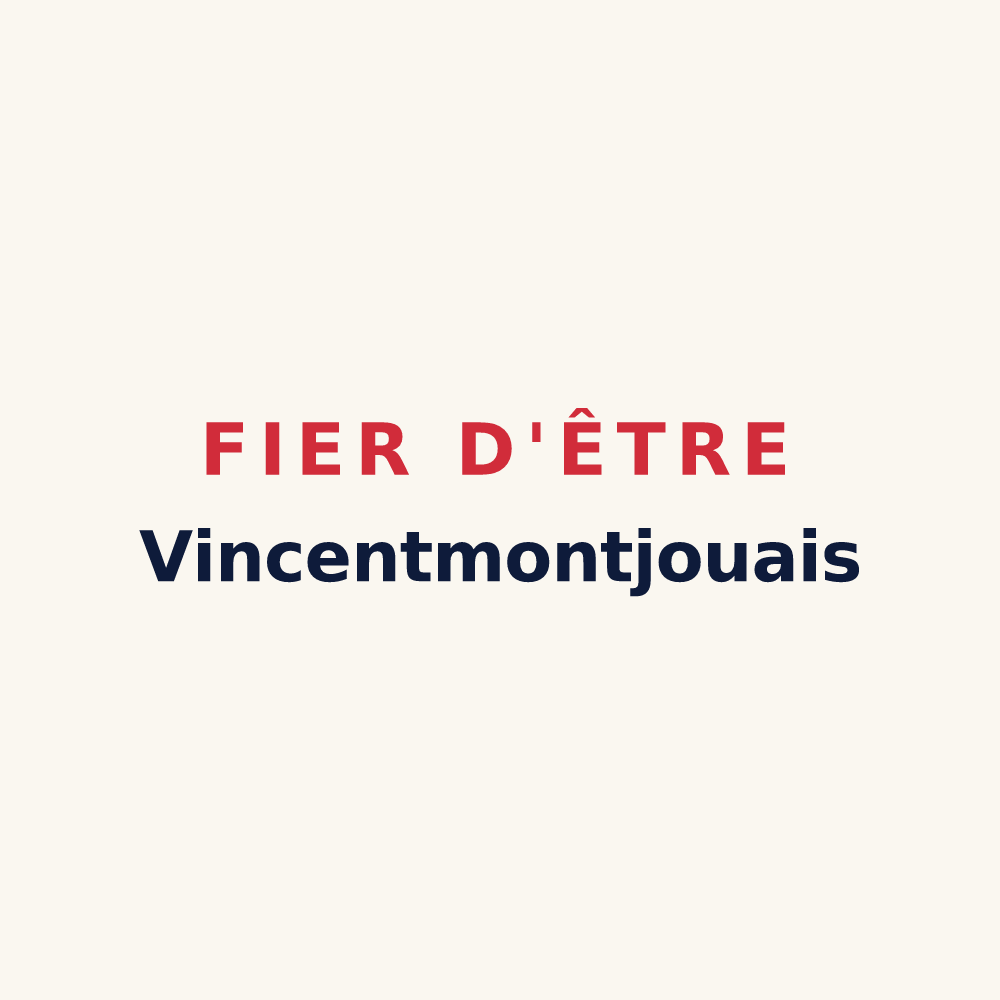 Tasse « Fier d'être Vincentmontjouais » — design pour Saint-Vincent-de-Lamontjoie