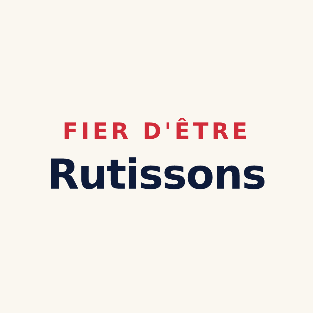 Tasse « Fier d'être Rutissons » — design pour Saint-Vincent-de-Mercuze