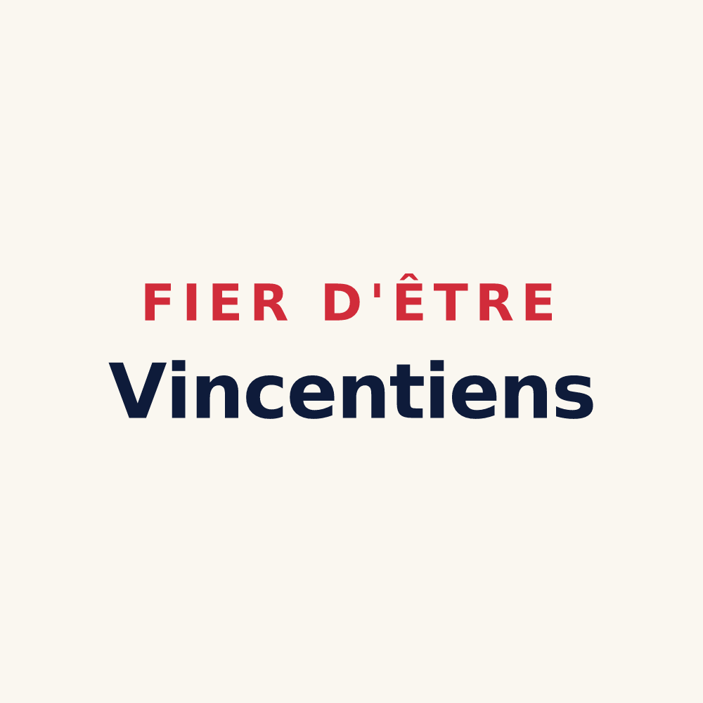 Tasse « Fier d'être Vincentiens » — design pour Saint-Vincent-de-Paul