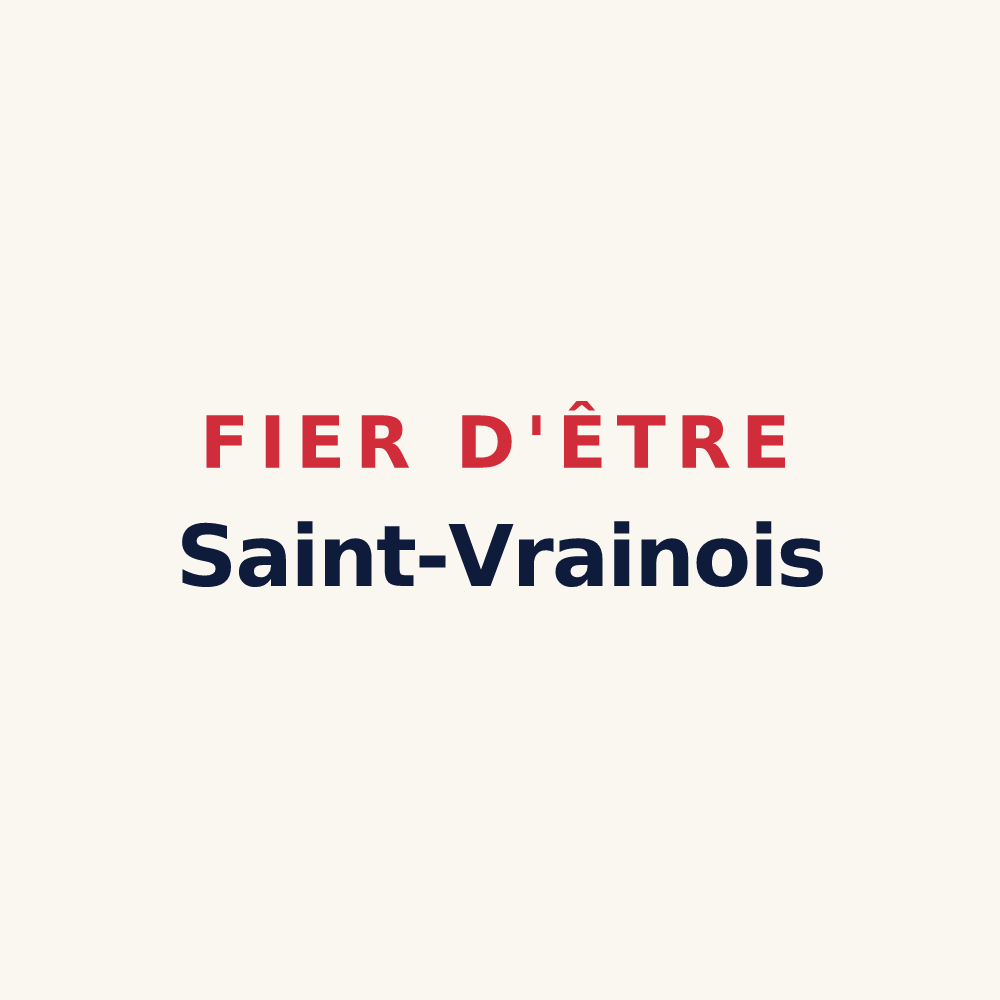Tasse « Fier d'être Saint-Vrainois » — design pour Saint-Vrain