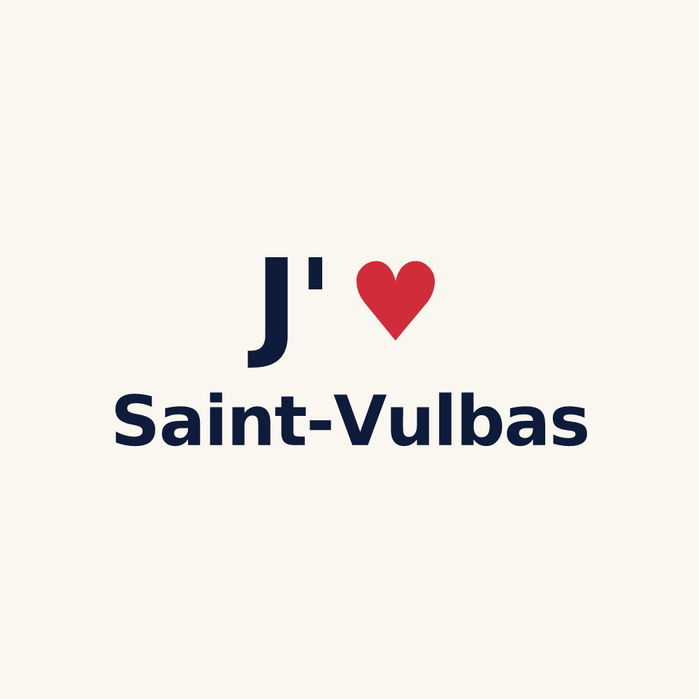 Tasse personnalisée Saint-Vulbas — design J'aime Saint-Vulbas