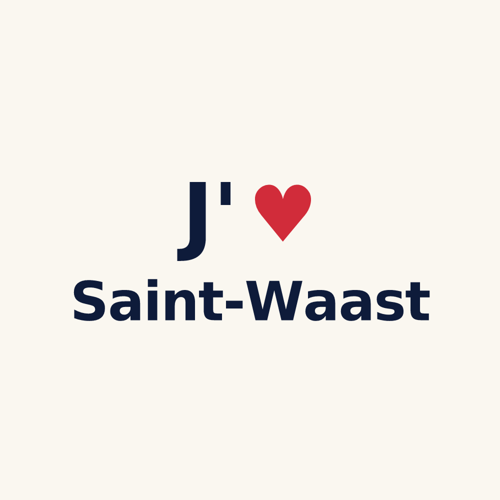 Tasse personnalisée Saint-Waast — design J'aime Saint-Waast