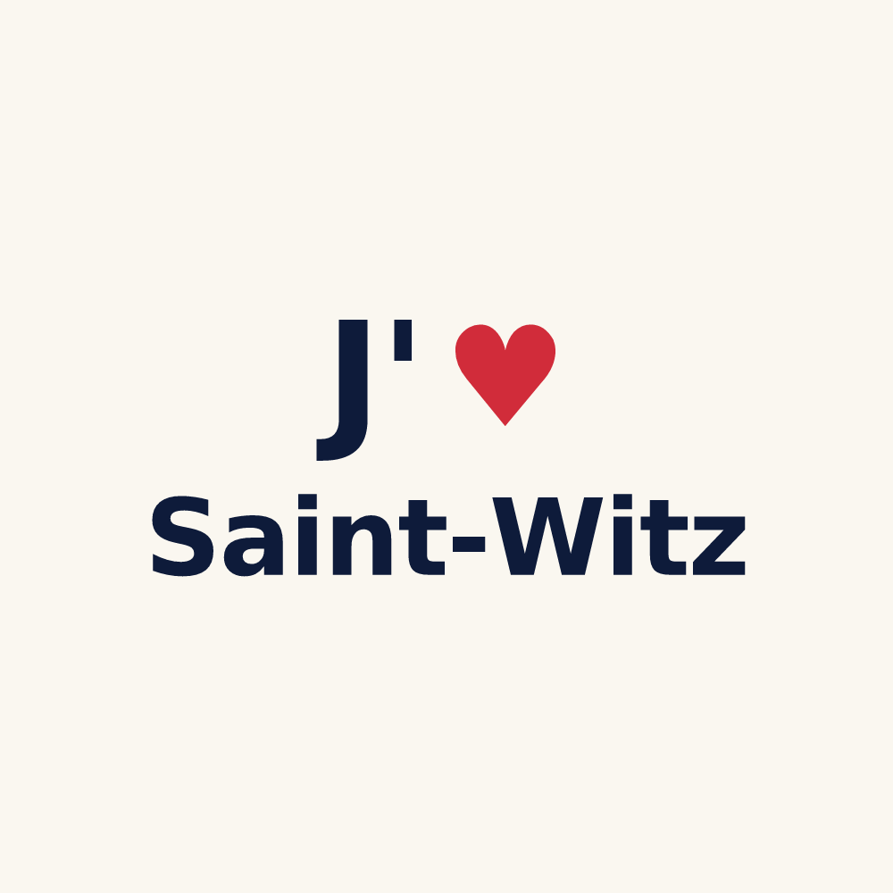 Tasse personnalisée Saint-Witz — design J'aime Saint-Witz
