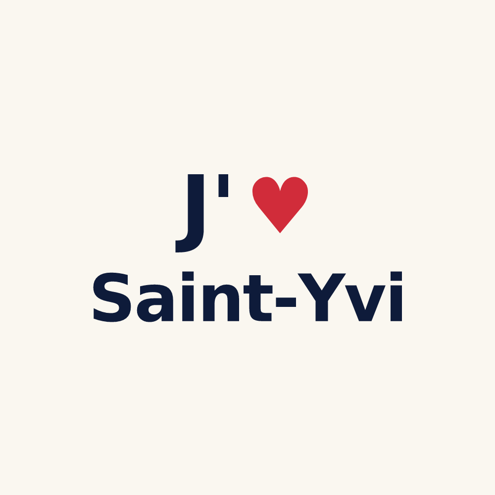 Tasse personnalisée Saint-Yvi — design J'aime Saint-Yvi