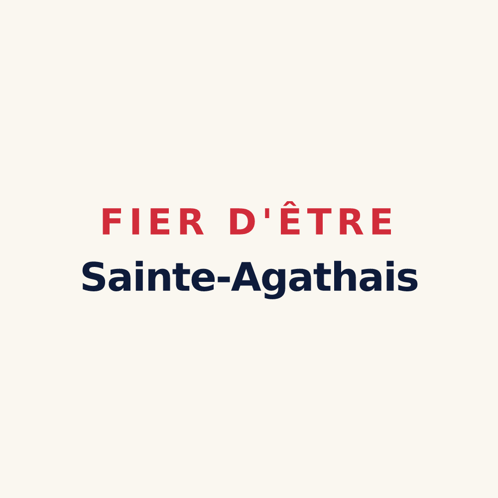 Tasse « Fier d'être Sainte-Agathais » — design pour Sainte-Agathe-d'Aliermont