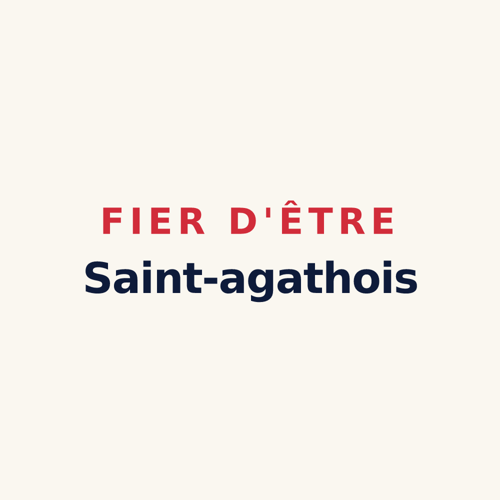Tasse « Fier d'être Saint-agathois » — design pour Sainte-Agathe-la-Bouteresse