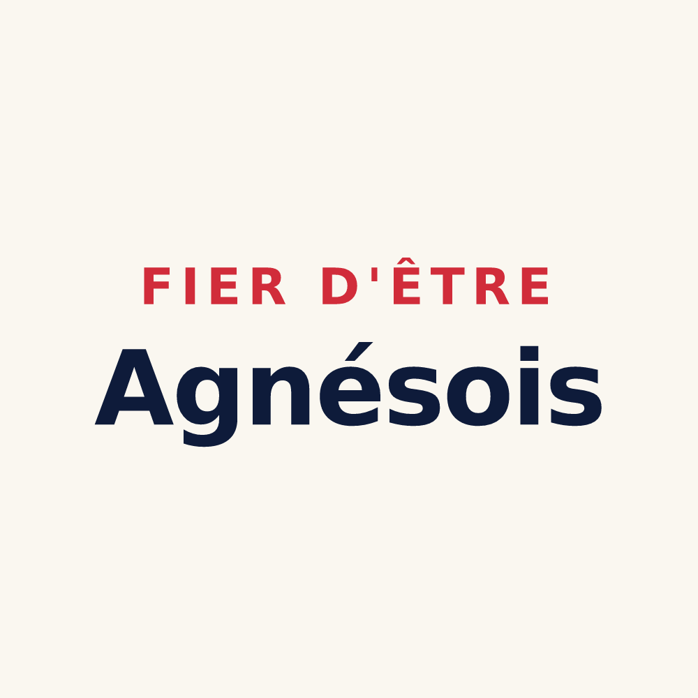 Tasse « Fier d'être Agnésois » — design pour Sainte-Agnès