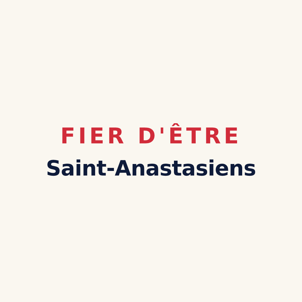 Tasse « Fier d'être Saint-Anastasiens » — design pour Sainte-Anastasie-sur-Issole