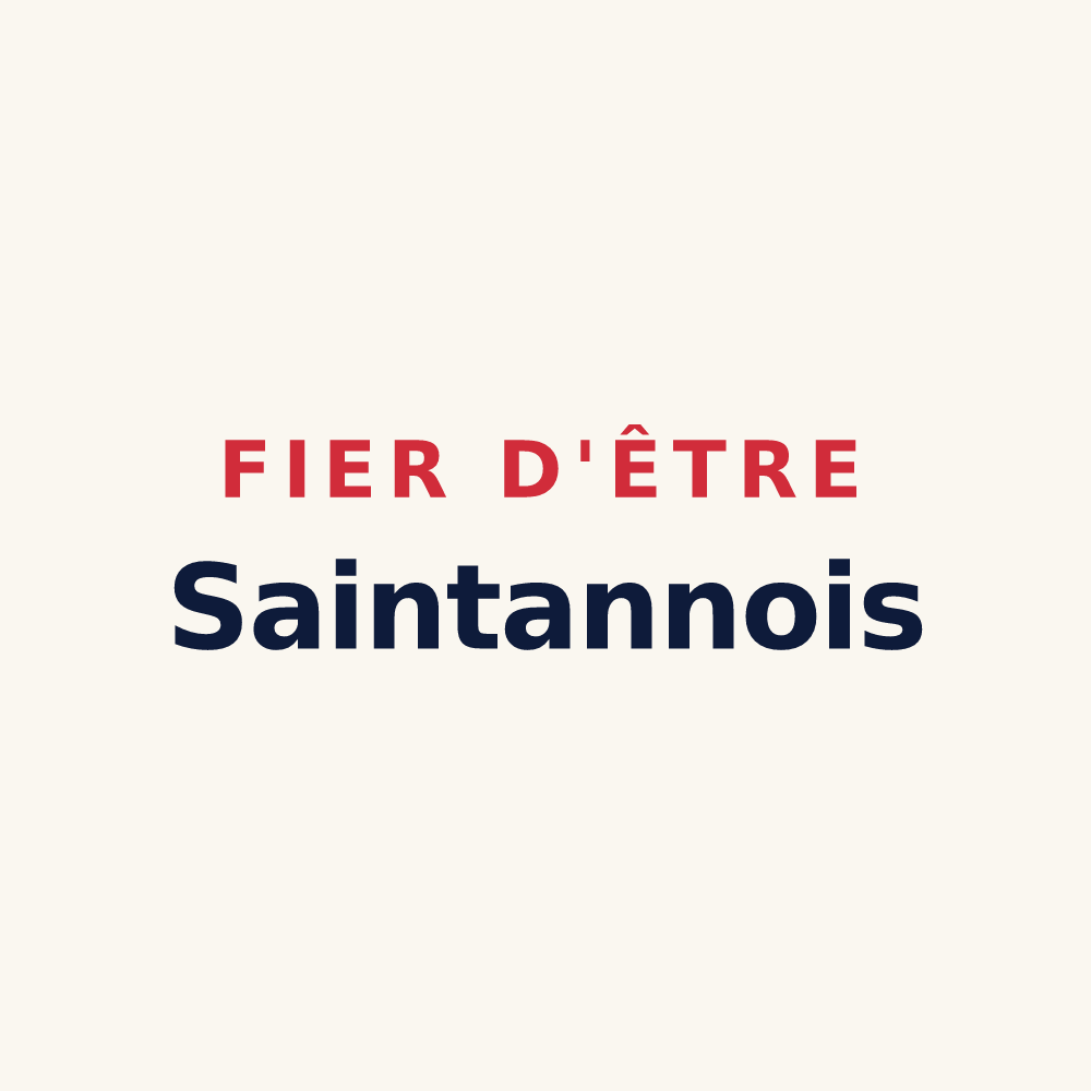 Tasse « Fier d'être Saintannois » — design pour Sainte-Anne-d'Auray