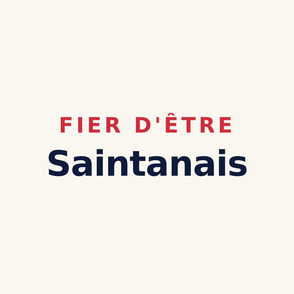Tasse « Fier d'être Saintanais » — design pour Sainte-Anne-sur-Vilaine
