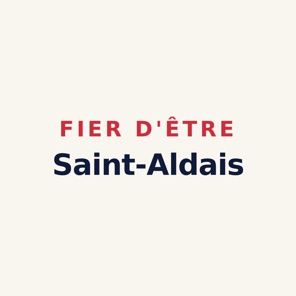 Tasse « Fier d'être Saint-Aldais » — design pour Sainte-Aulde