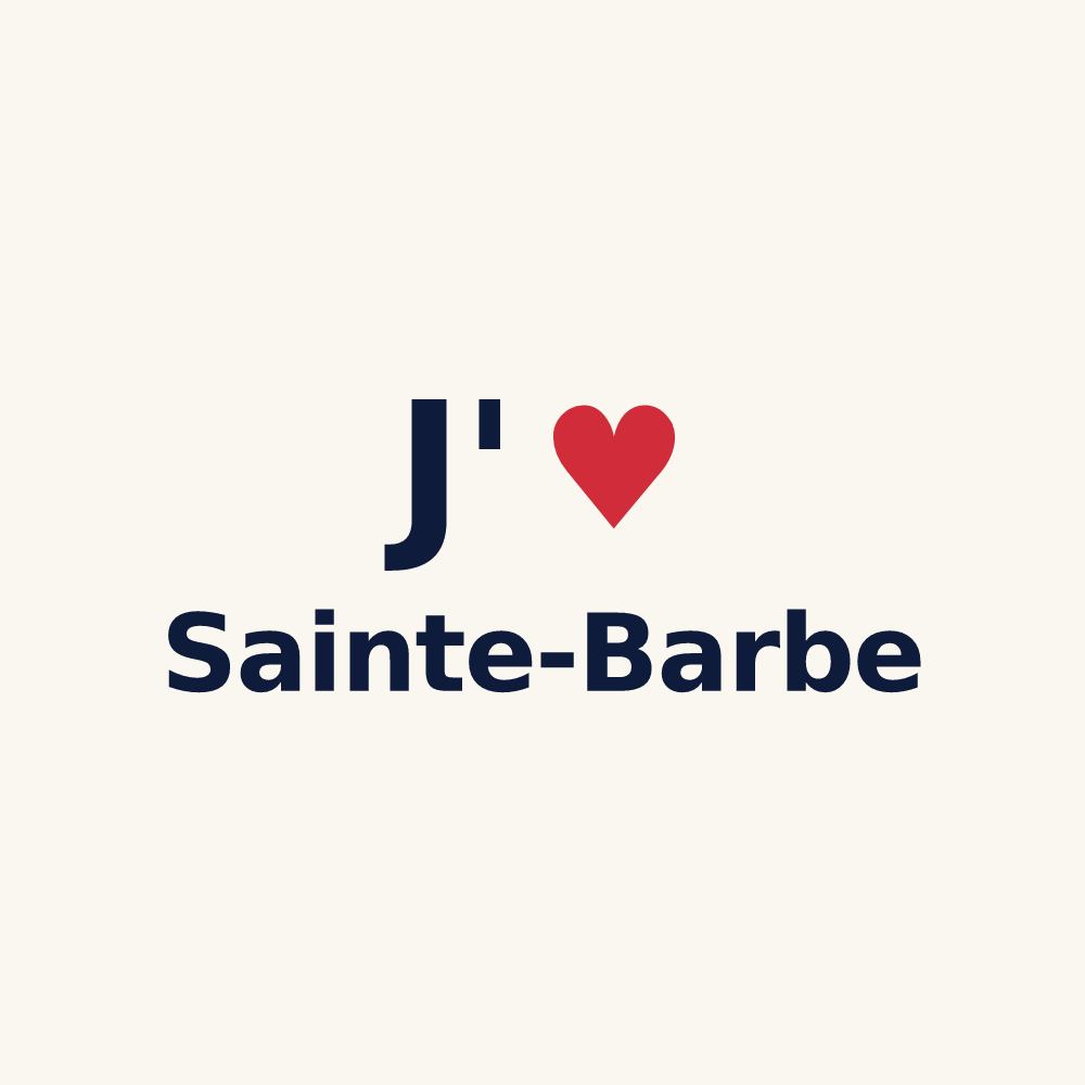Tasse personnalisée Sainte-Barbe — design J'aime Sainte-Barbe