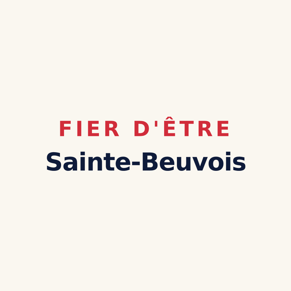 Tasse « Fier d'être Sainte-Beuvois » — design pour Sainte-Beuve-en-Rivière