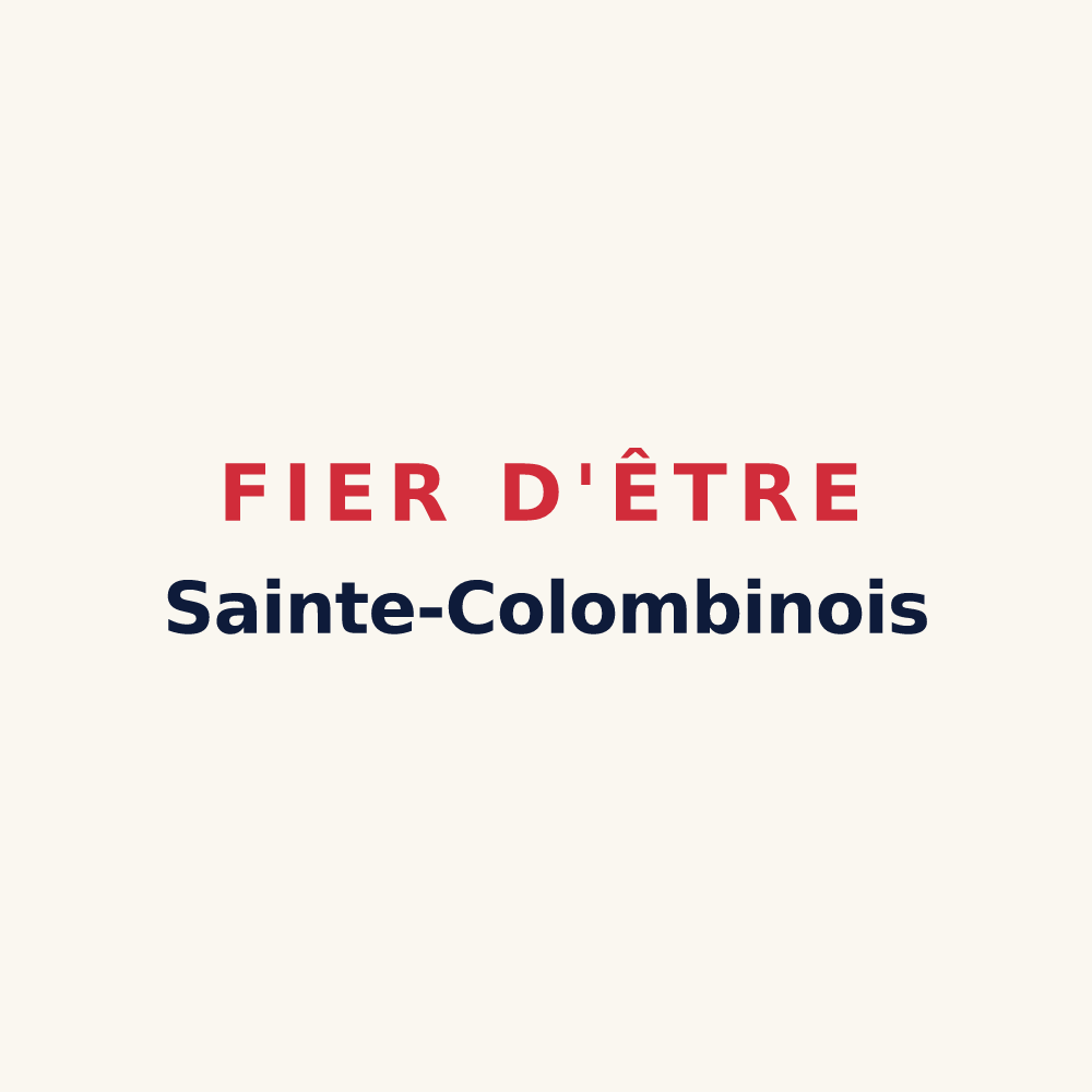 Tasse « Fier d'être Sainte-Colombinois » — design pour Sainte-Colombe