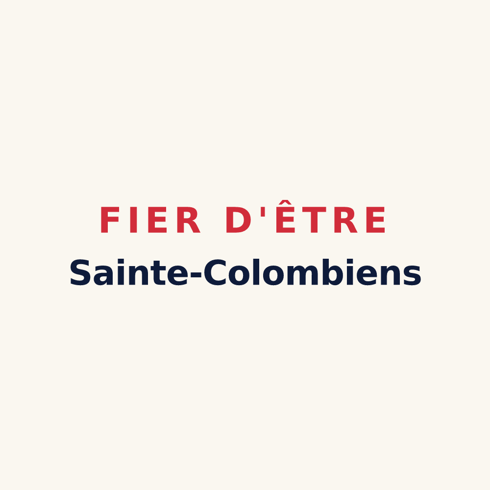 Tasse « Fier d'être Sainte-Colombiens » — design pour Sainte-Colombe