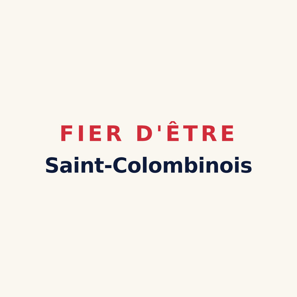 Tasse « Fier d'être Saint-Colombinois » — design pour Sainte-Colombe