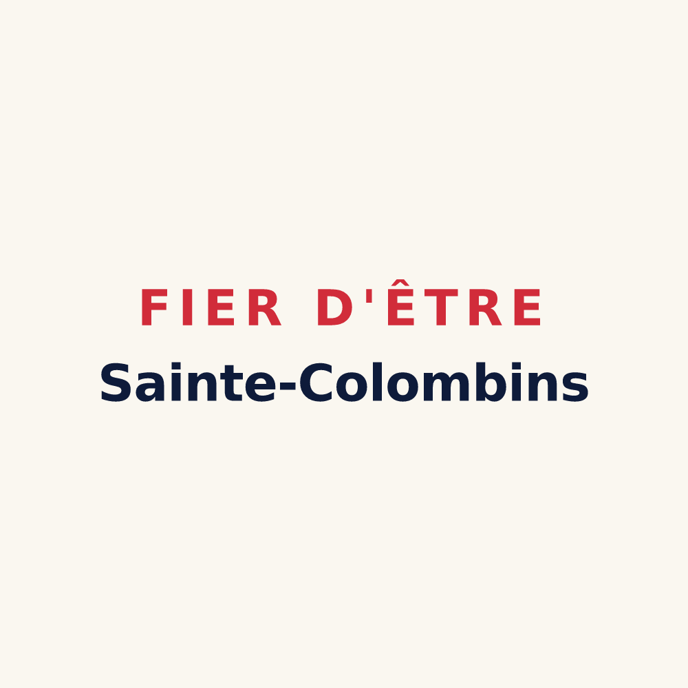 Tasse « Fier d'être Sainte-Colombins » — design pour Sainte-Colombe-en-Bruilhois