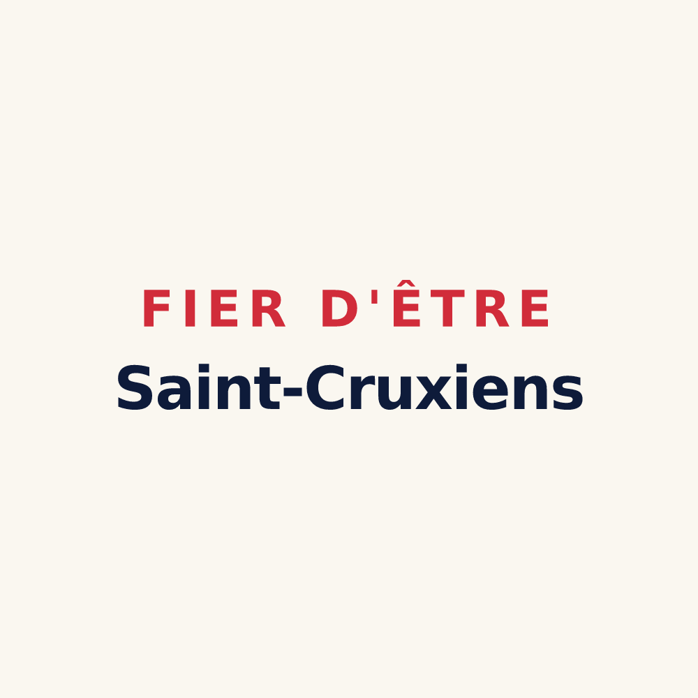Tasse « Fier d'être Saint-Cruxiens » — design pour Sainte-Croix-du-Verdon