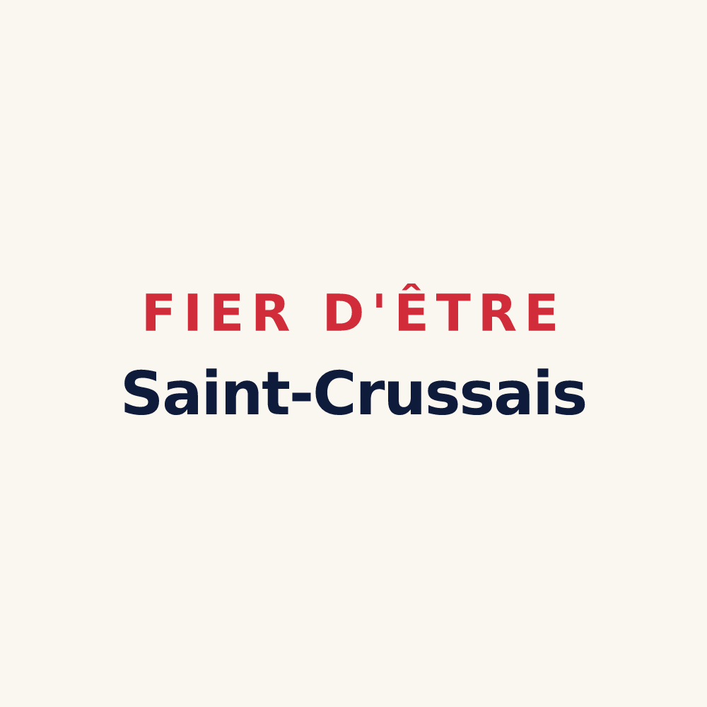 Tasse « Fier d'être Saint-Crussais » — design pour Sainte-Croix-Vallée-Française