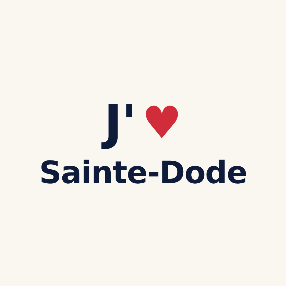 Tasse personnalisée Sainte-Dode — design J'aime Sainte-Dode