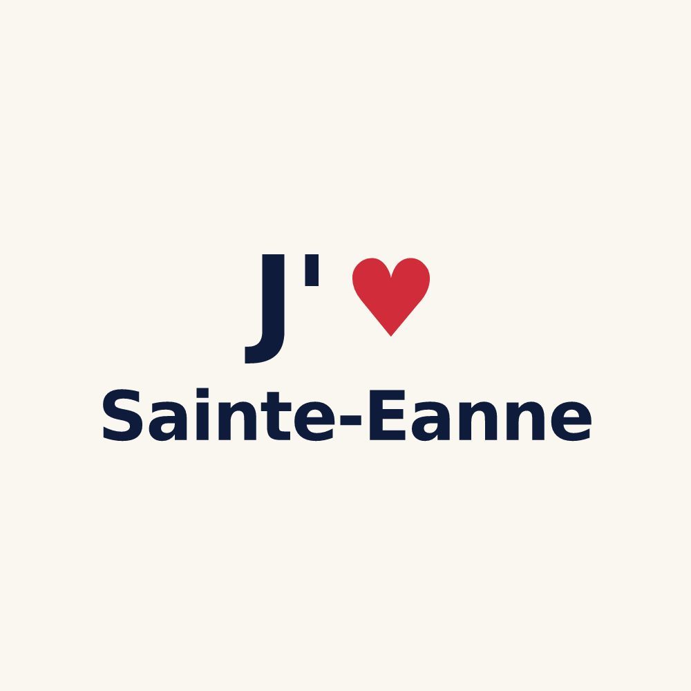Tasse personnalisée Sainte-Eanne — design J'aime Sainte-Eanne