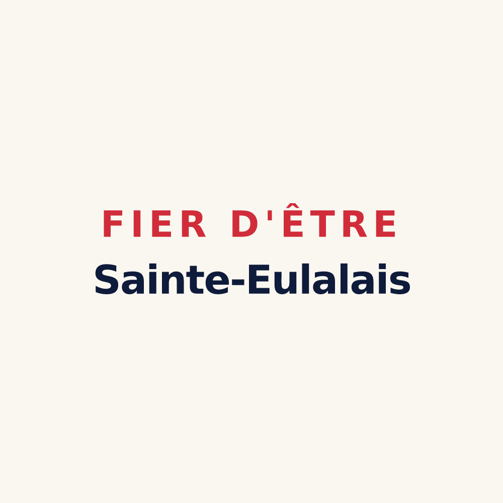 Tasse « Fier d'être Sainte-Eulalais » — design pour Sainte-Eulalie